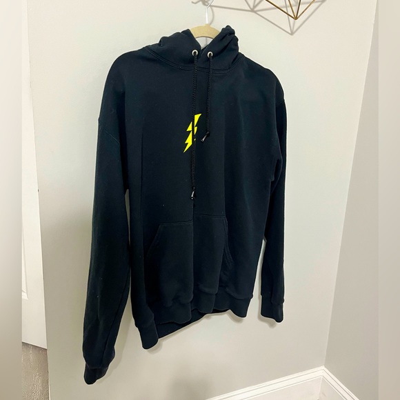 black “Electric Vibe” hoodie - SIZE M - Picture 1 of 3
